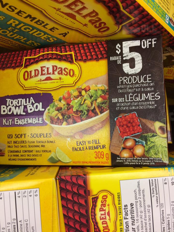 Old El Paso Canada Coupons Save 5 On Produce When You Purchase Your