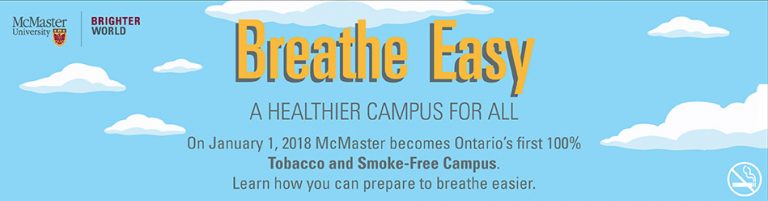 McMaster University to Tobacco and SmokeFree Campus Canadian Freebies, Coupons, Deals