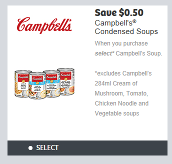 WebSaver Canada Coupons: Save 50 Cents On Select Campbell's Soups