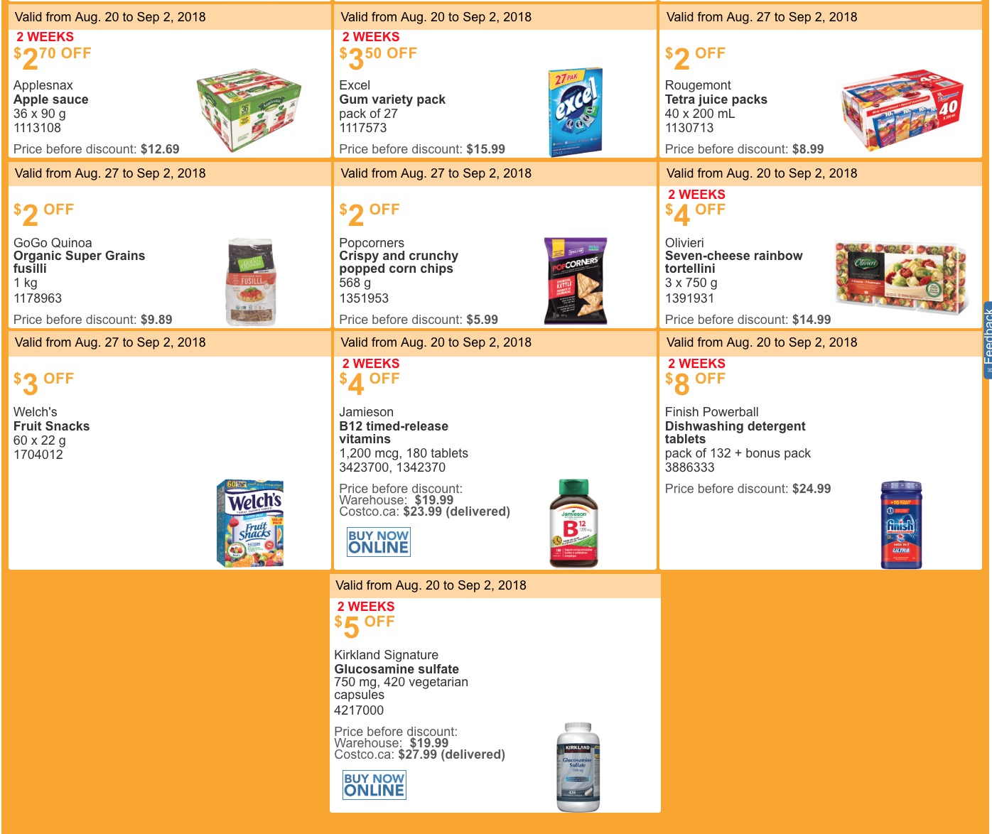 Costco Canada Summer Savings Weekly Coupons/Flyers for Ontario, New