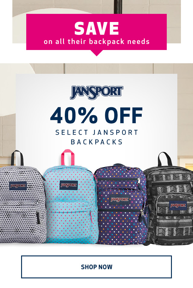 GLOBO Shoes Canada Deals Save 40 Off JanSport Backpacks + 25 Off