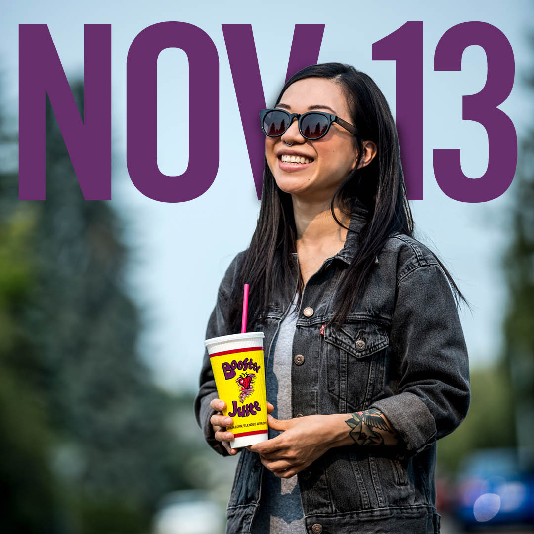 Booster Juice Canada Buy 1 Get 1 FREE on Smoothies *November 13