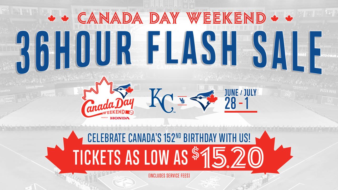 Toronto Blue Jays Canada Day Weekend Flash Sale Ticket As Low As 15.