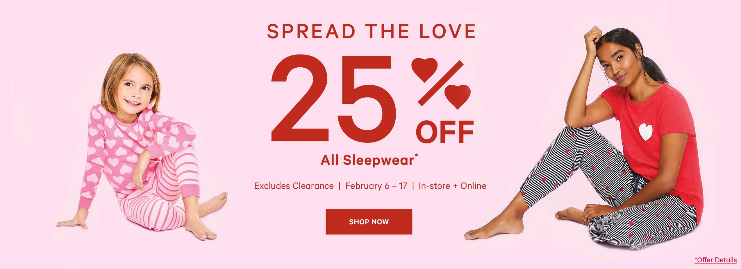 Joe Fresh Canada Valentine's Sale Save 25 OFF Sleepwear + Up to 60