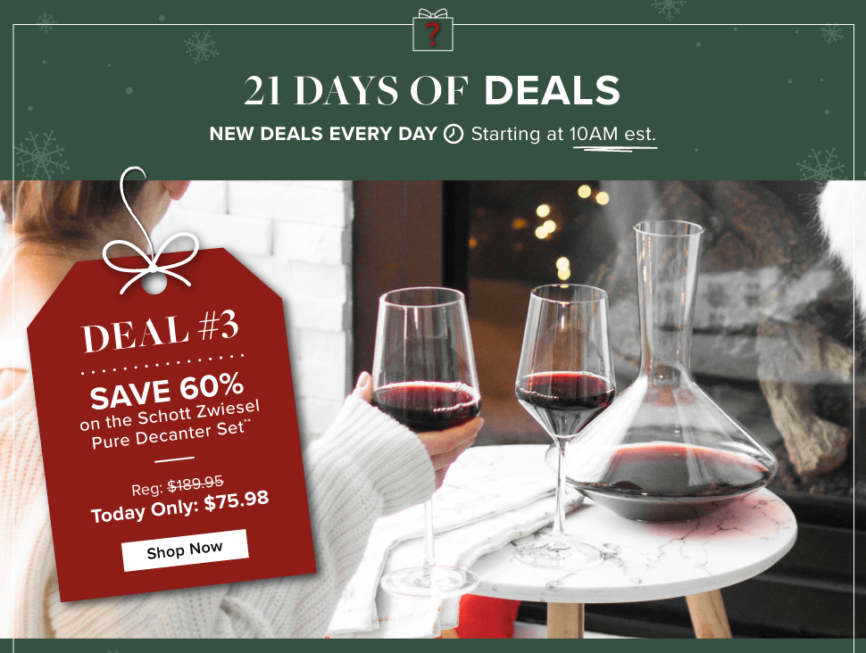 Linen Chest Canada 21 Days of Deals Today, Save 60 off Schott Zwiesel