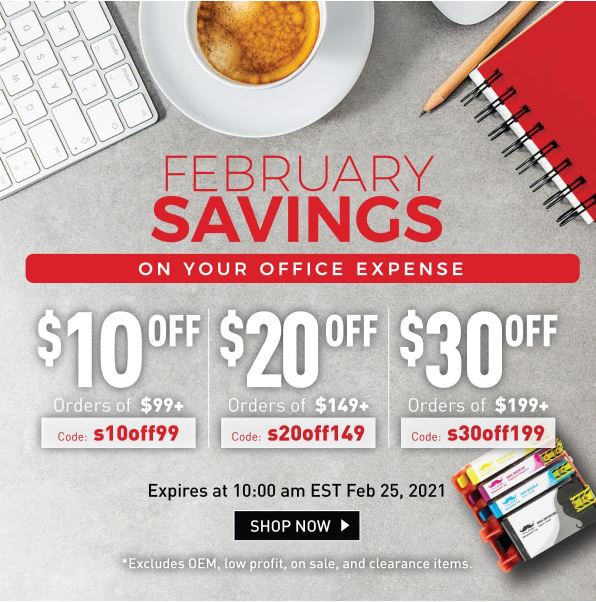 123Ink Canada Deals Save Up to 30 OFF Office Supplies + Up to 20 OFF