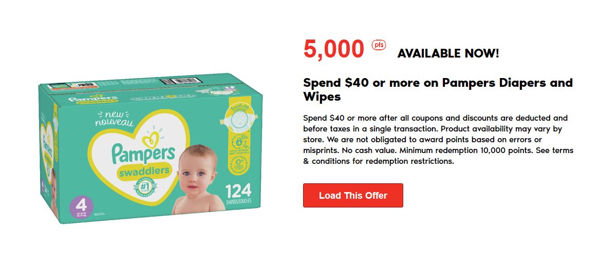 New Pampers Loadable PC Optimum Offer Available! Canadian Freebies