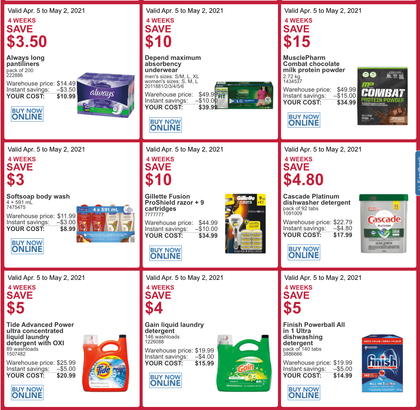 Costco Canada More Savings Weekly Coupons/Flyers All Costco Wholesale