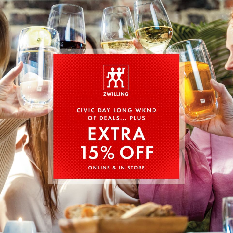 Zwilling Canada Long Weekend Sale Save Extra 15 OFF Your Order + Up
