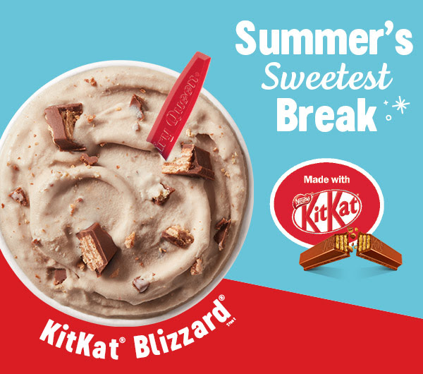 Dairy Queen Canada KitKat Blizzard + Summer Blizzard Treat Menu is Here