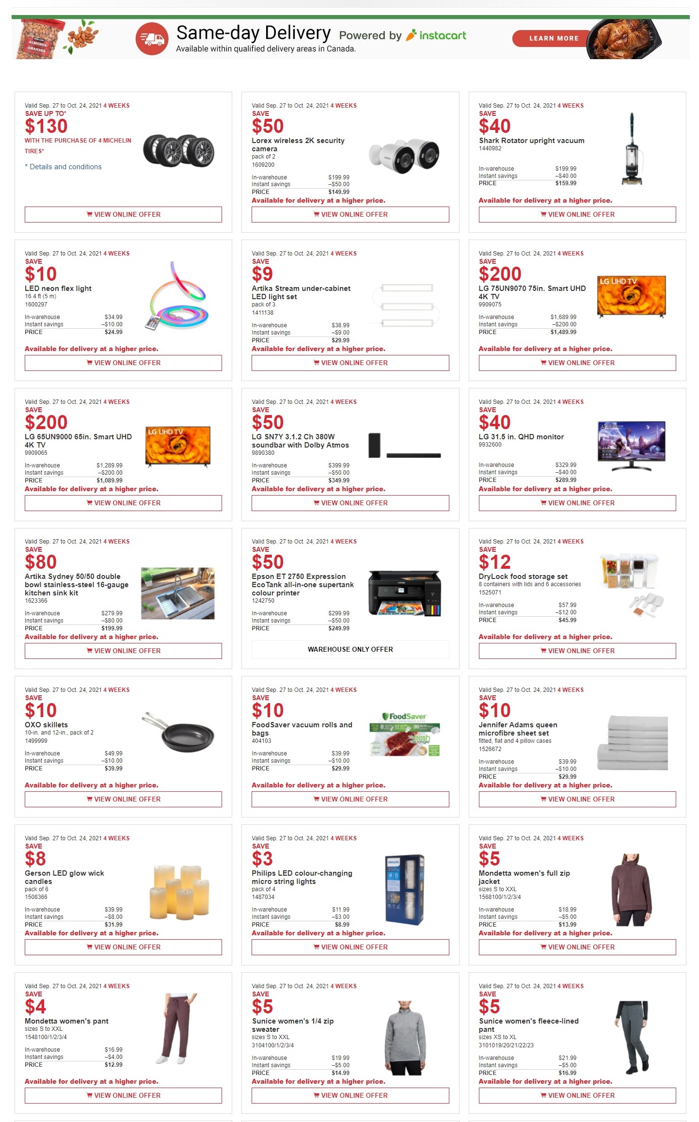 Costco Canada More Savings Weekly Coupons/Flyers All Costco Wholesale