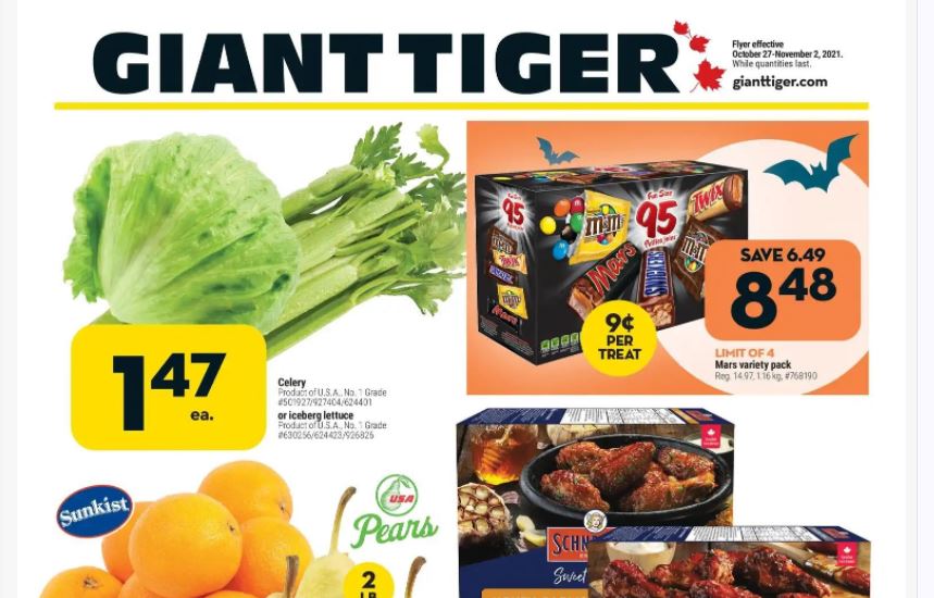 Giant Tiger Canada Flyer Deals October 27th to November 2nd Canadian Freebies, Coupons, Deals