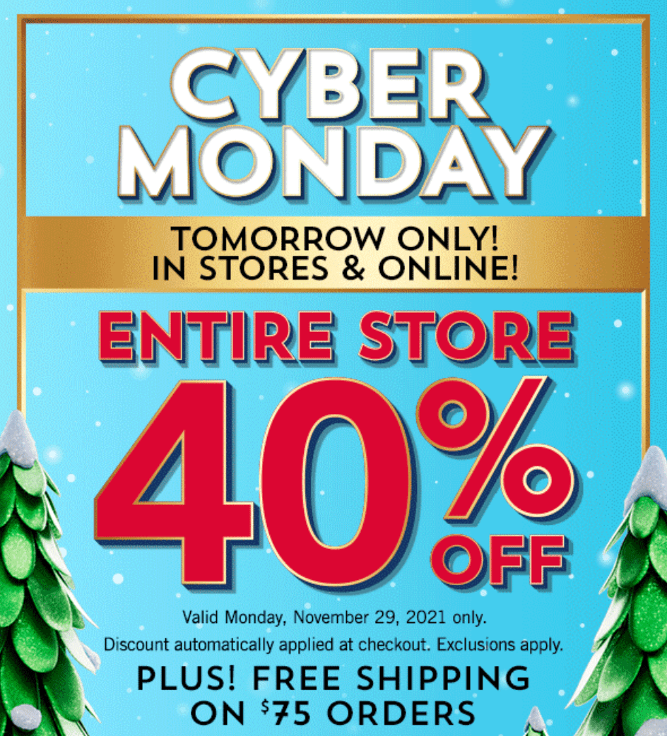 Bath & Body Works Canada Cyber Monday Sale Save 40 off Everything
