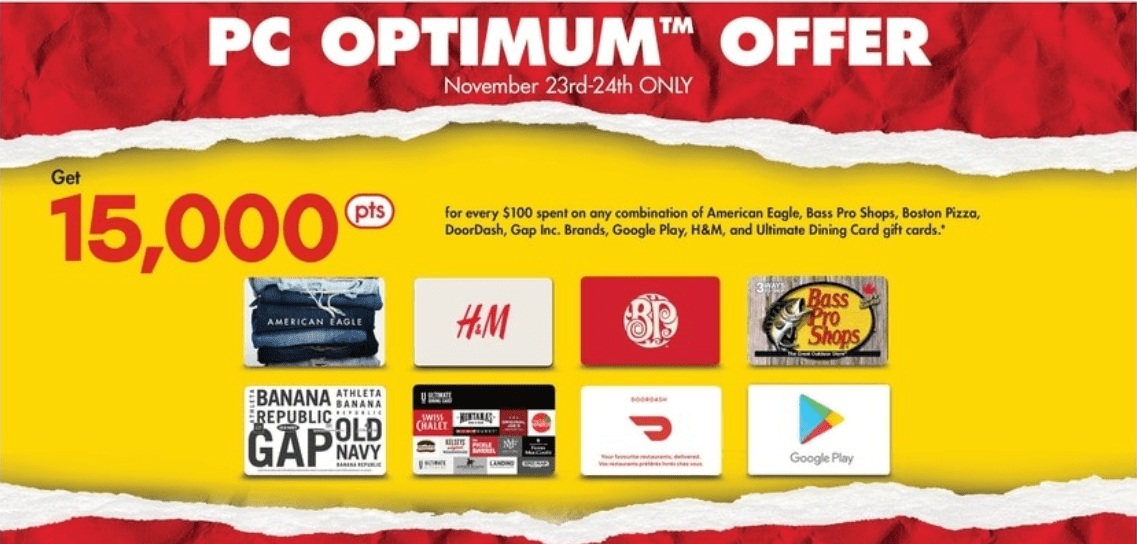 No Frills Ontario Get 15,000 PC Optimum Points When You Spend 100 On