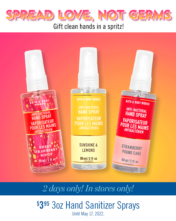 Bath & Body Works Canada Sale Save 50 off Aromatherapy + Hand