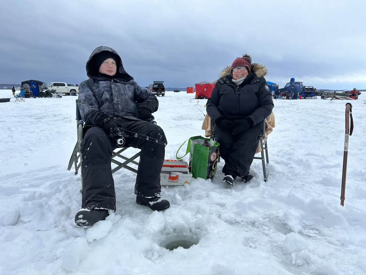 Ice fishing on Callander Bay for a good cause North Bay Nugget