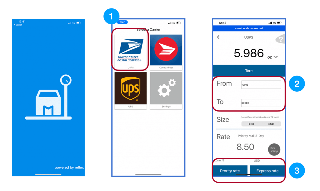 Postal Scale Smart Food Scale