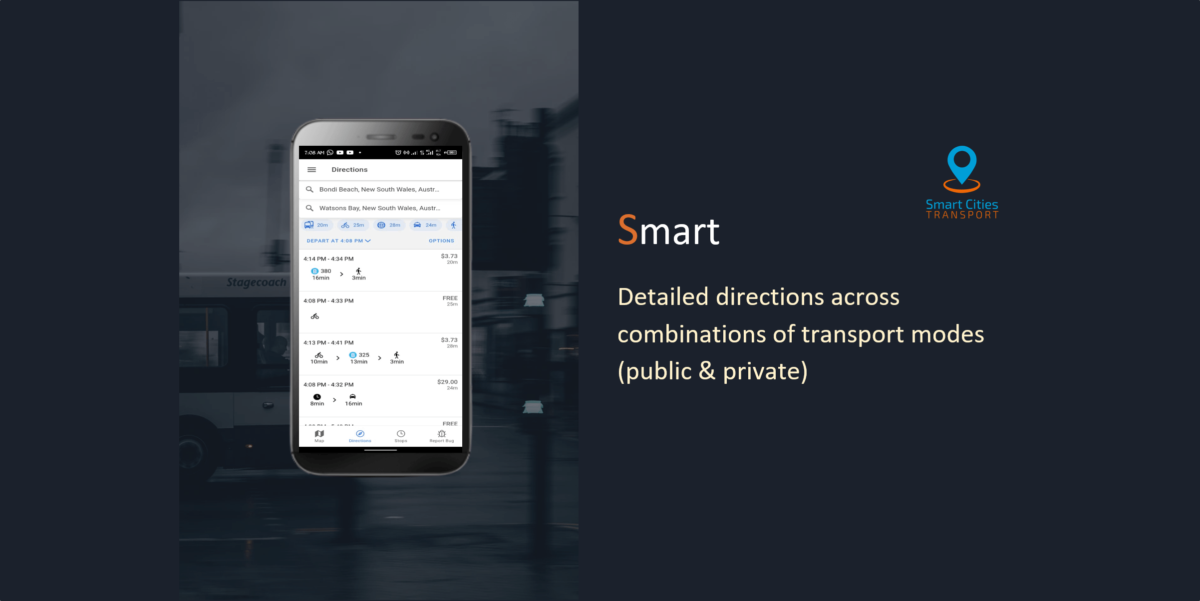 S.M.A.R.T. MaaS Journey Planner App Smart Cities Transport