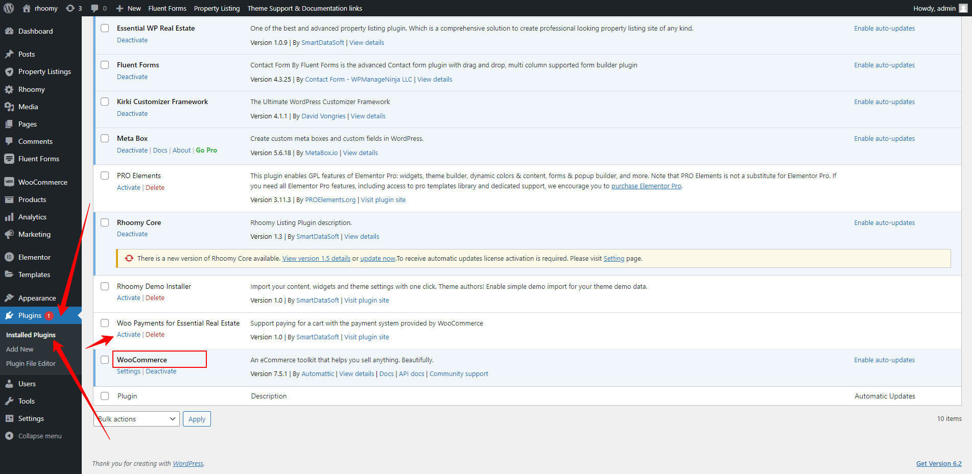 Can’t activate the plugin “Woo Payments for Essential Real Estate