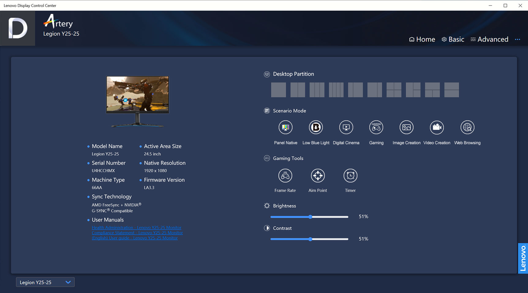 Lenovo Smart Display Monitor-Software - Artery
