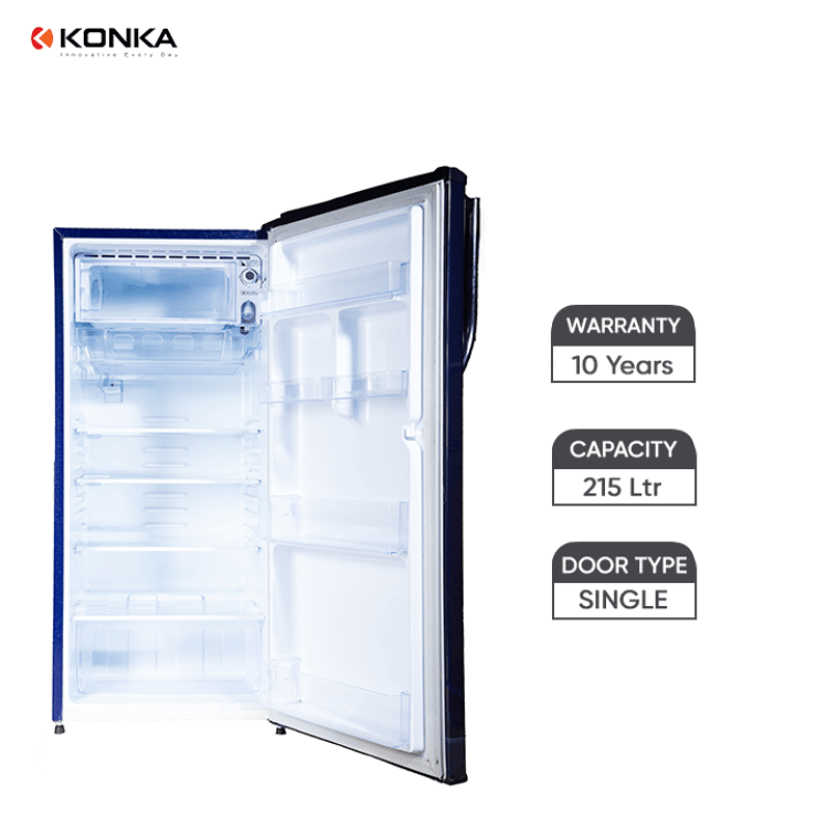 KONKA Refrigerator 215 Ltrs Single Door (KRF/KRFF215W/M)