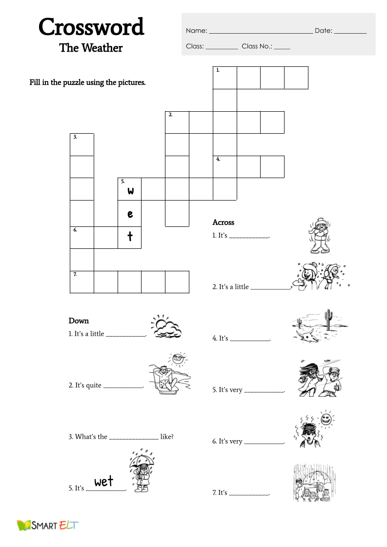 Crossword Weather Smart ELT