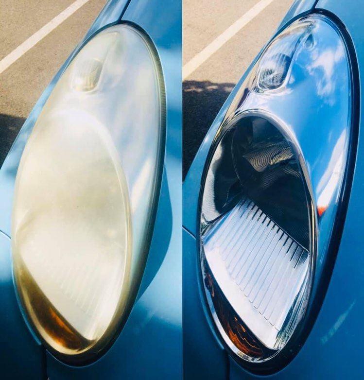 Headlight Restoration Perth Cloudy foggy headlight lenses made shiny