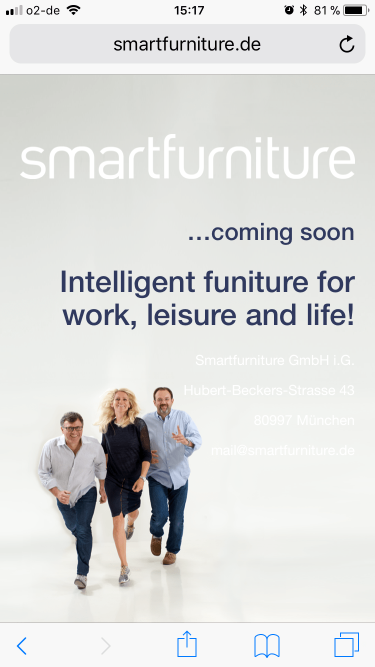 GmbH gegründet Smartfurniture