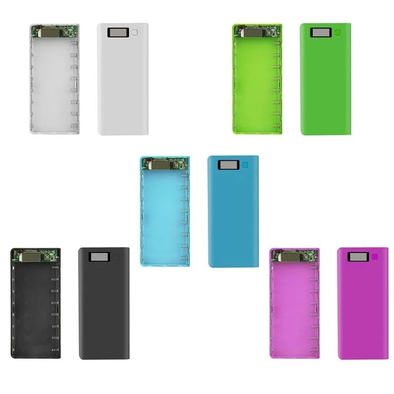 8 Cells Dual USB Power Bank Case With LCD Display in Pakistan