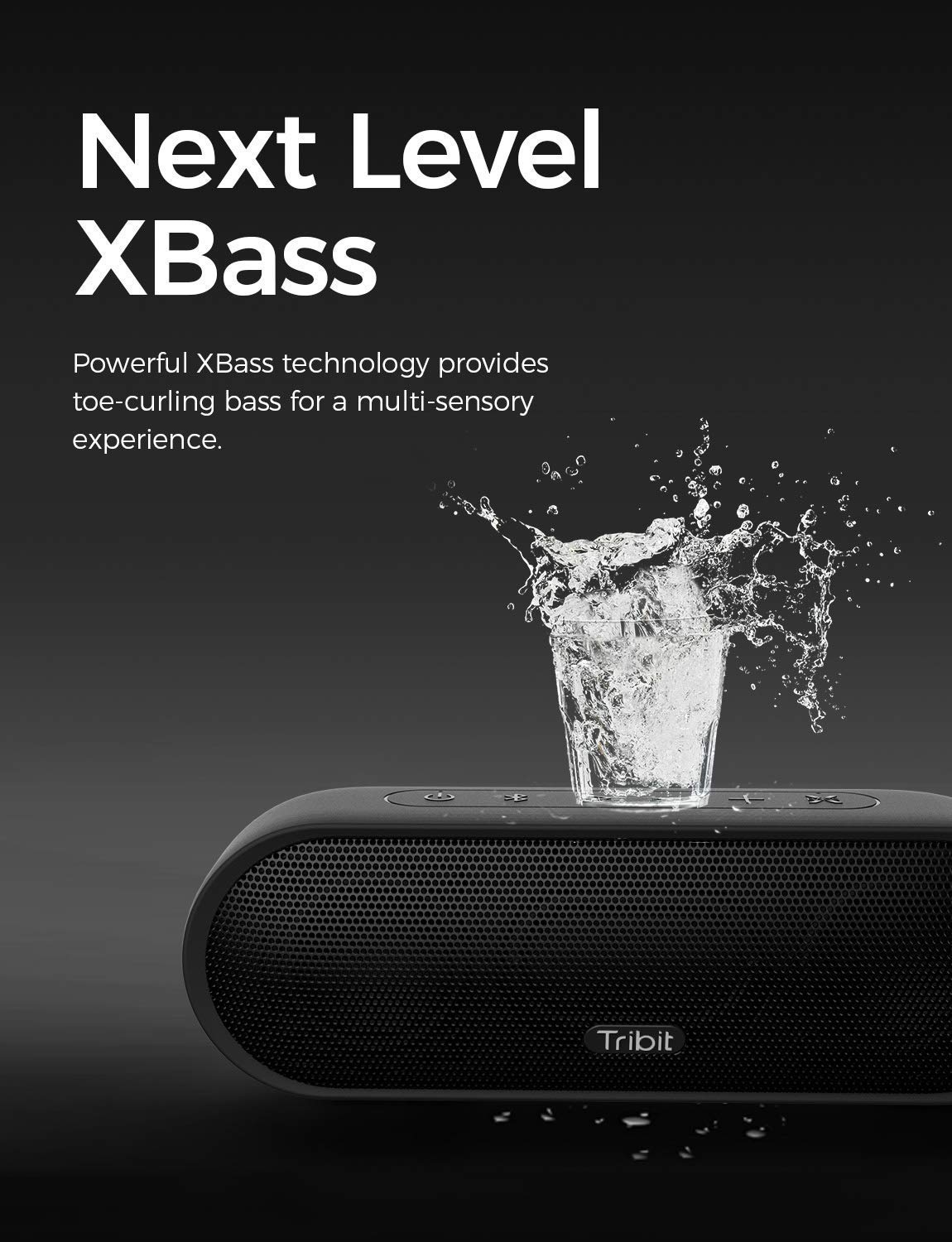 Tribit MaxSound Plus Portable Bluetooth Speaker, 24W Wireless Speaker