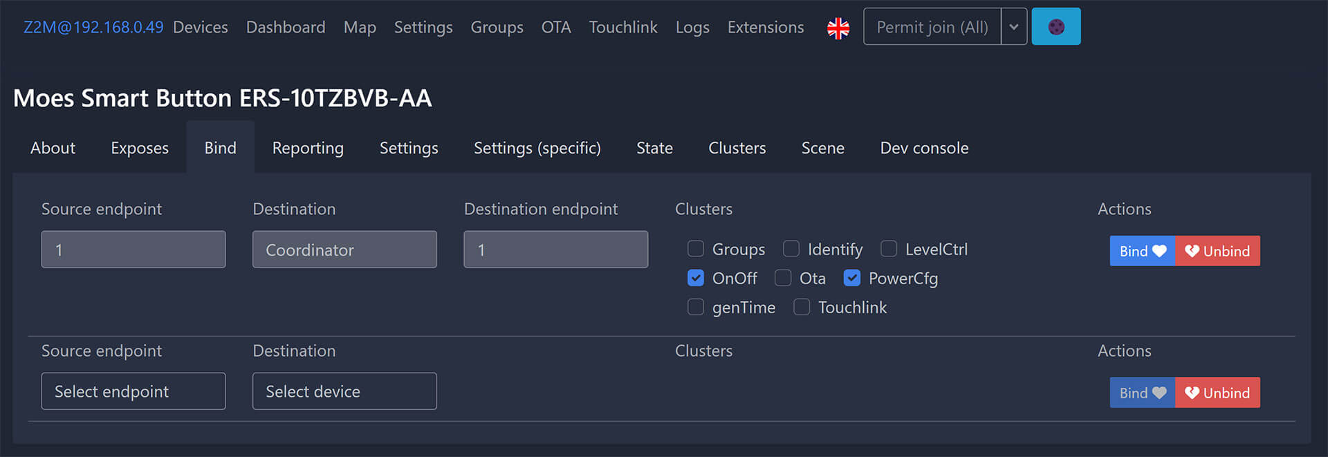 How To Bind Zigbee Devices in Zigbee2MQTT SmartHomeScene