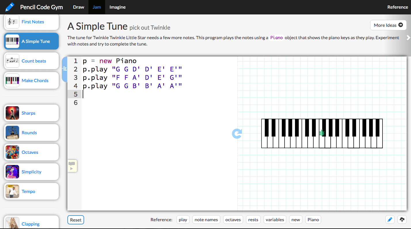Pencil Code Gym Tech Tools for Teachers