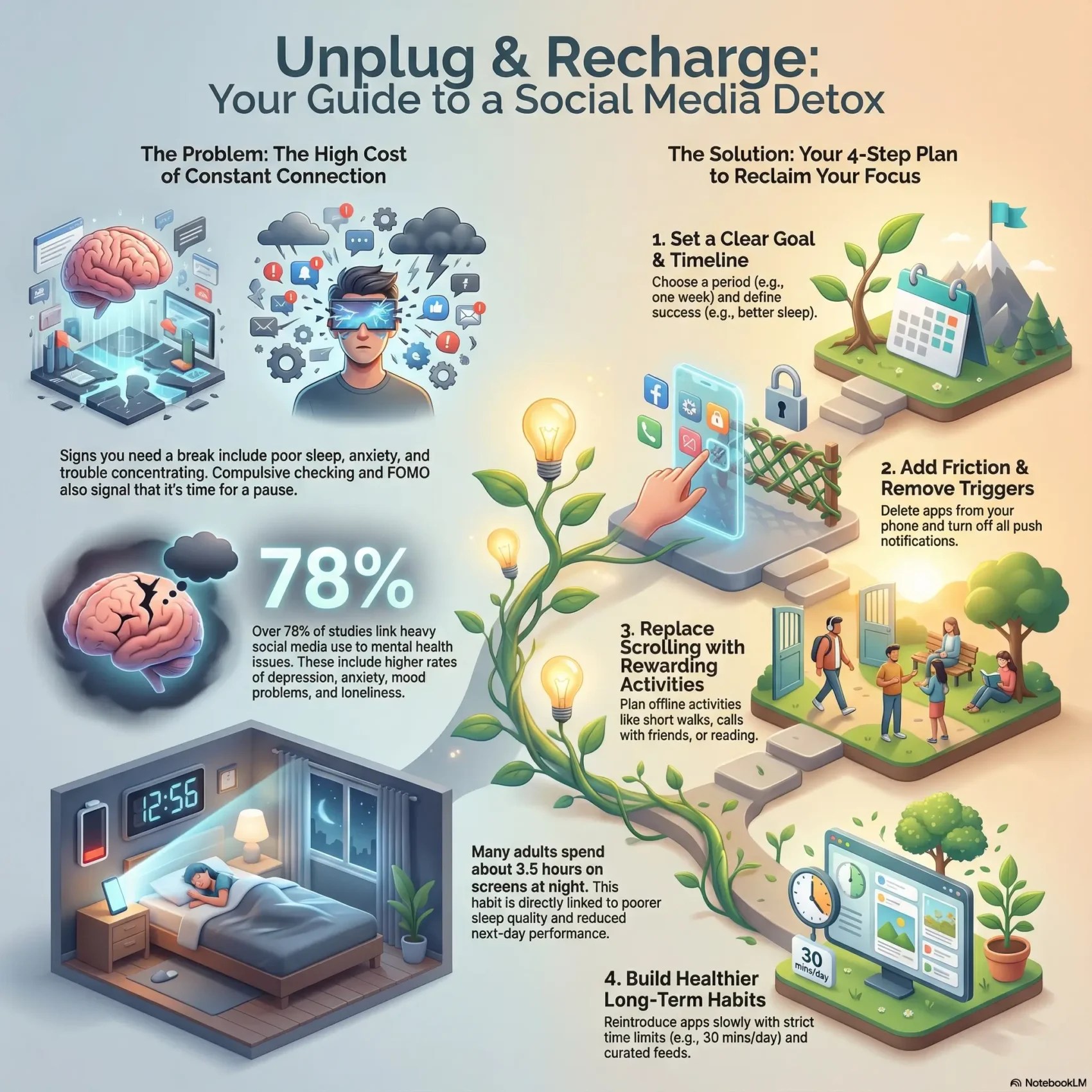 Social Media Detox 7 Steps to Reclaim Focus » Guide