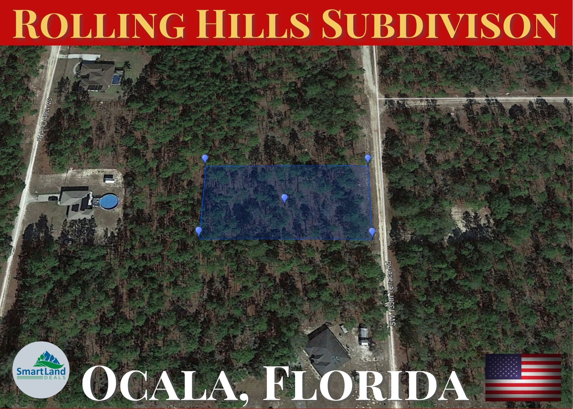 Over 1 Acre Vacant Residential Land Just 26 minutes from Ocala, Florida