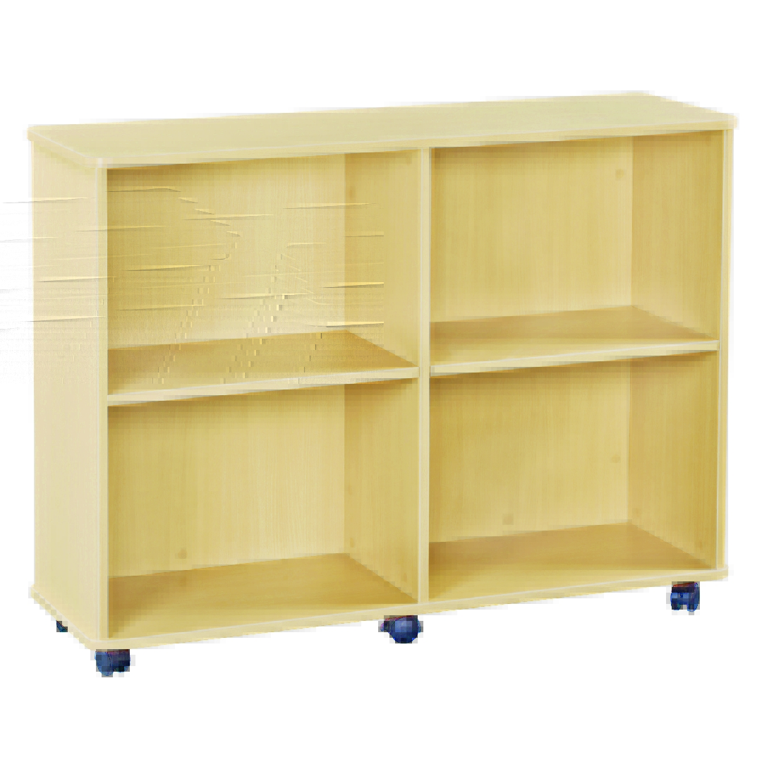 Versatek Large Bookcase with Back Natural Birch » Smart Learn