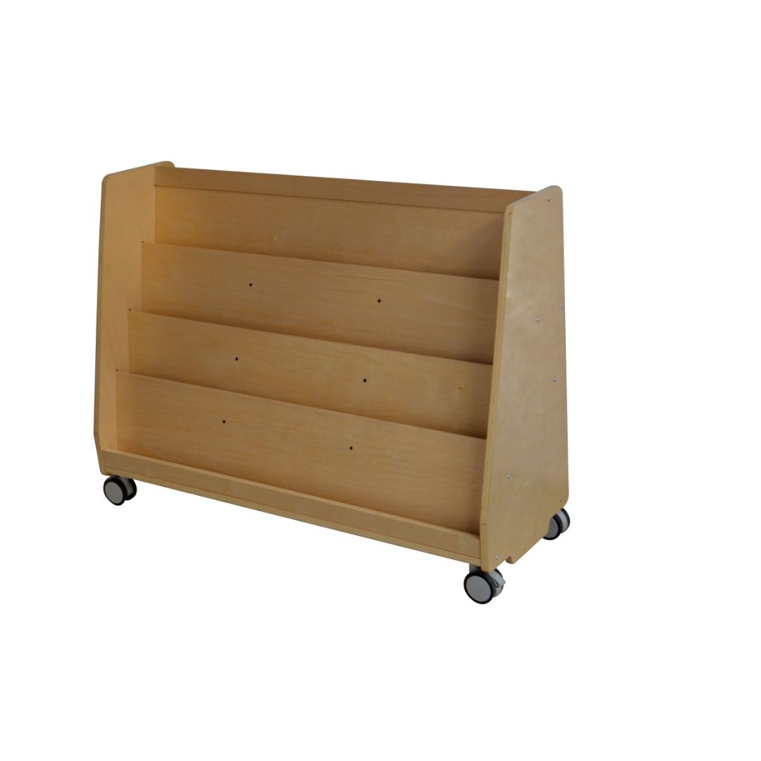 Birchwood Book Display Shelf Unit Classic with Castors » Smart Learn