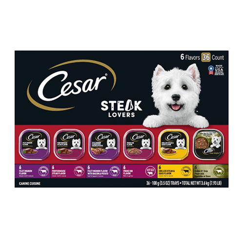 Cesar Dog Food 3.5oz Steak Loverswholesale Online
