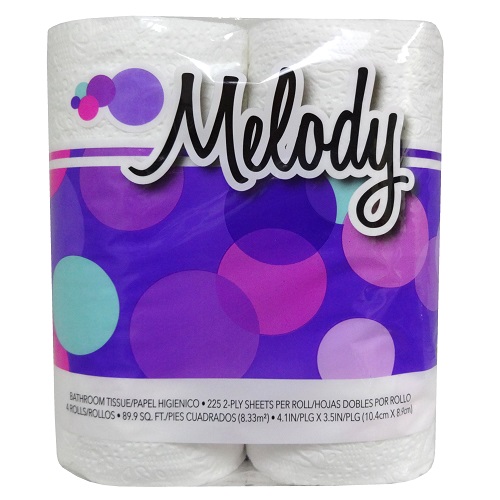 Melody Bath Tissue 4pk 225ct 2plywholesale Online wholesale store of