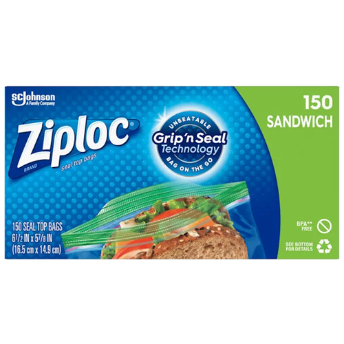 Ziploc Sandwich Bags 150ctwholesale Online