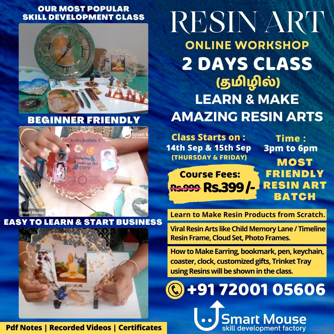 Resin Art Online Class Resin Art Class Smart Mouse