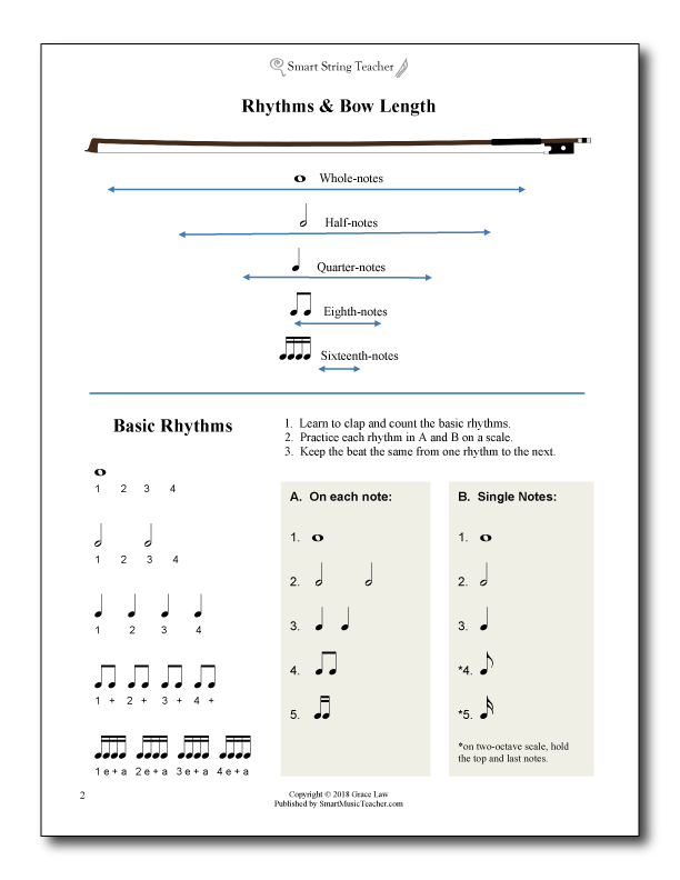 Smart Bowing Exercises for Strings Smart Music Teacher