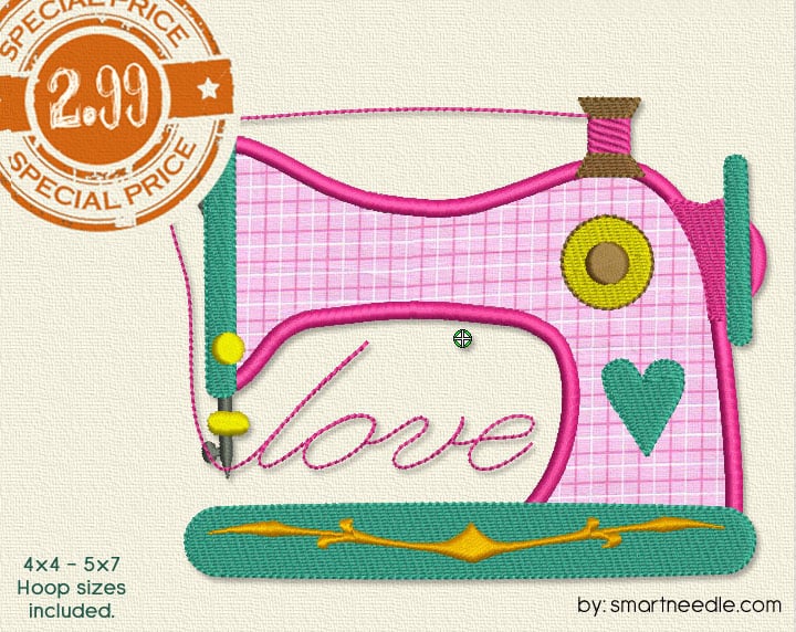 2.99 Sewing Machine Applique Smart Needle
