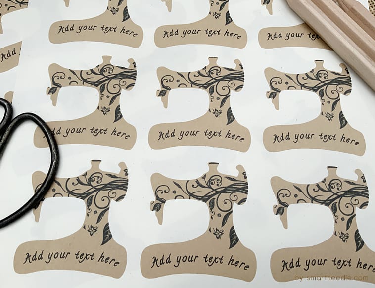 Sewing Machine Custom Labels Smart Needle