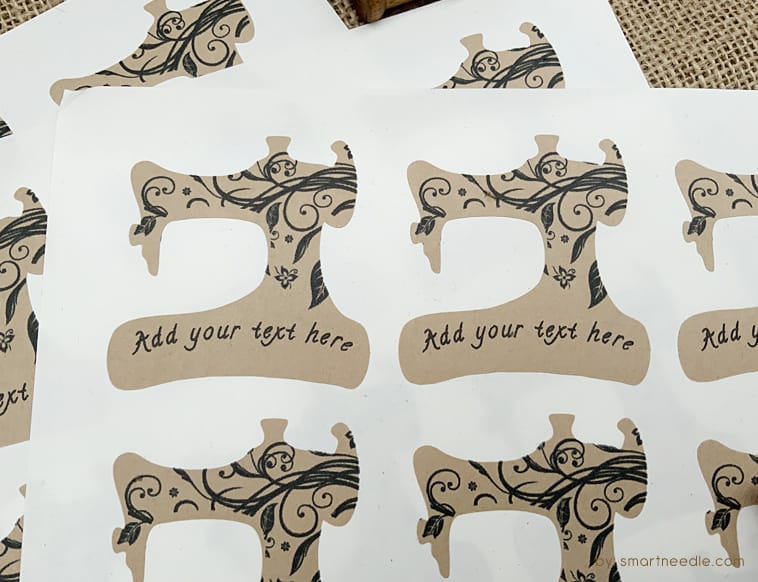 Sewing Machine Custom Labels Smart Needle