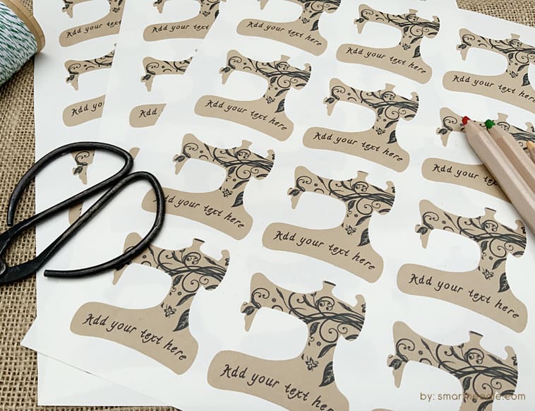 Sewing Machine Custom Labels Smart Needle