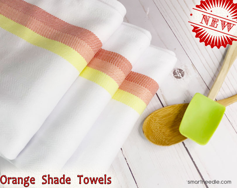_Shade Colors White Kitchen Towels Blanks 100 Cotton Smart Needle