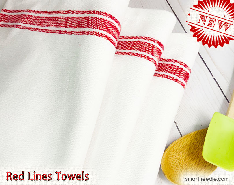 _Solid Colors White Kitchen Towels Blanks 100 Cotton Smart Needle