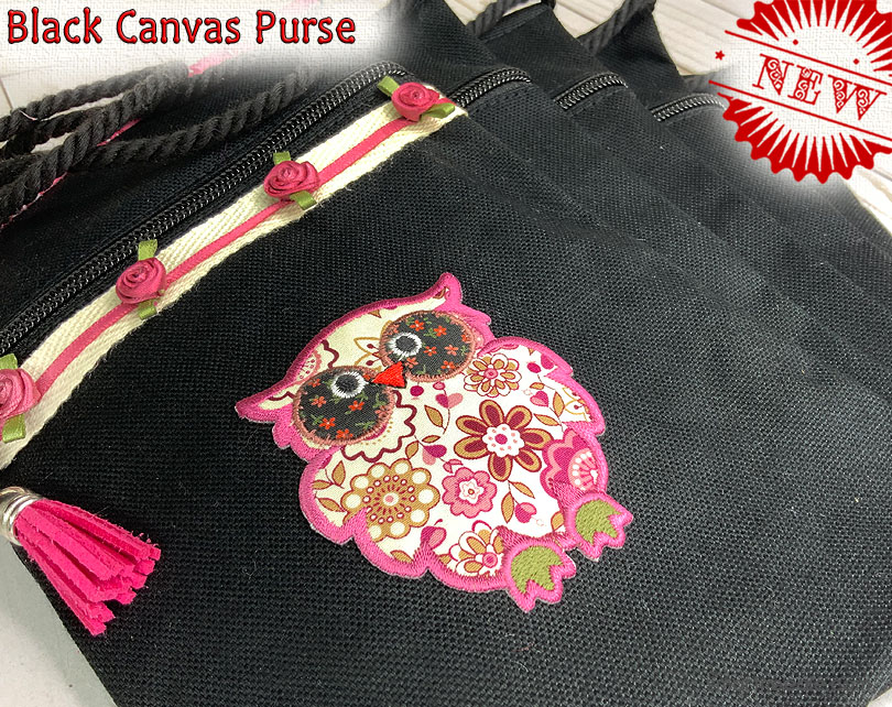 Black Canvas Bag Smart Needle