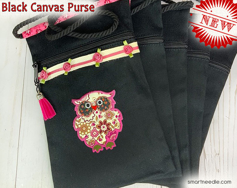 Black Canvas Bag Smart Needle