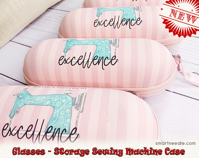 Sewing Theme Glasses Case Smart Needle